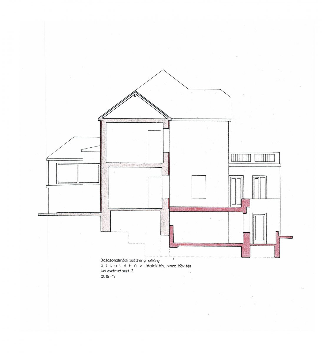 Cross section 2-2