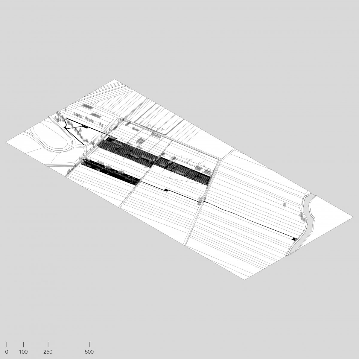 new connection between the city centre and beginnings of Ljubljansko barje Nature Park _axonometry