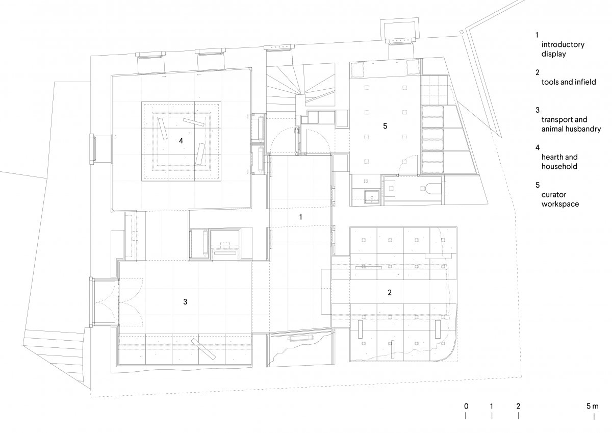 Basement plan - ethnographic exhibit