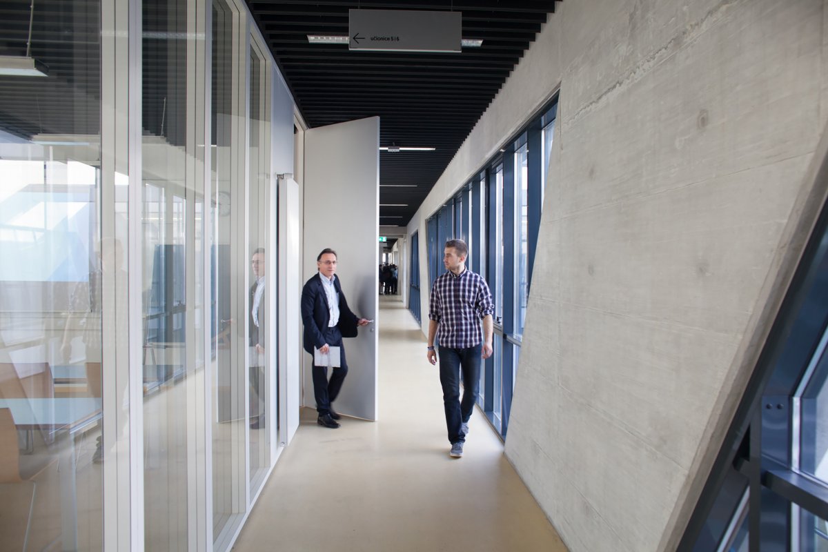 Corridor along the classrooms