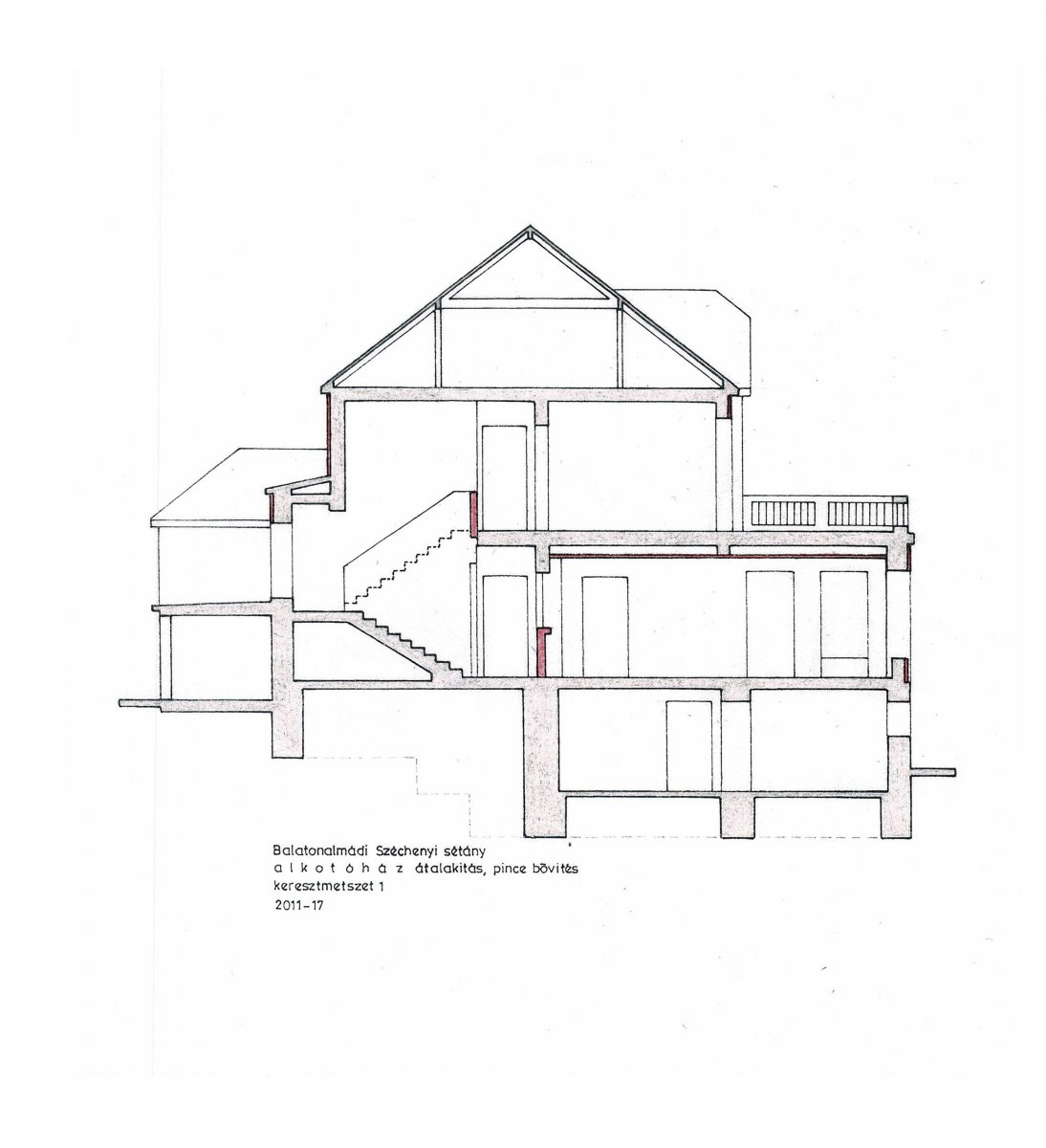 Cross section 1-1